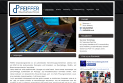 Internetseite Vorlage - Pfeiffer Veranstaltungstechnik